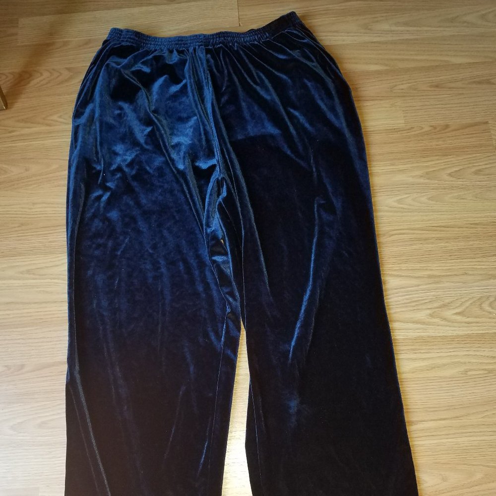 Cozy Warm Navy Blue Velvet Pants MOVING QUICK SALE! EVERYTHING MUST GO!